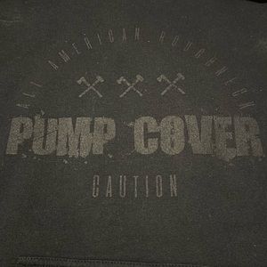 Men’s sweatshirt, all black size large, all American roughneck